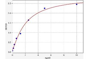 Typical standard curve (DLG4 ELISA Kit)