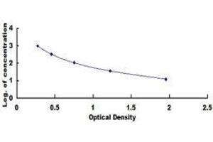 Typical standard curve (Adrenomedullin ELISA Kit)