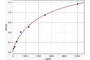Typical standard curve (Caspase 8 ELISA Kit)