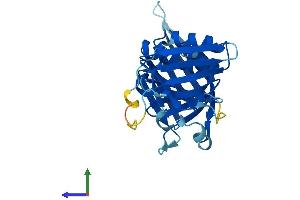 AlphaFold protein structure predicition of Human Recombinant HUS1B Protein, UniprotID Q8NHY5