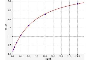 Typical standard curve (NAGA ELISA Kit)