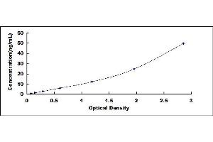 Typical standard curve (PGLYRP1 ELISA Kit)