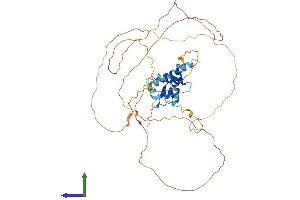 AlphaFold protein structure predicition of Mouse Recombinant Ints12 Protein, UniprotID Q9D168