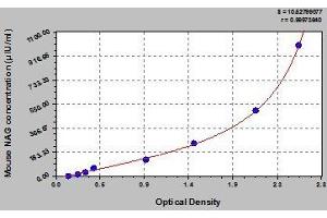 Typical standard curve (MGEA5 ELISA Kit)