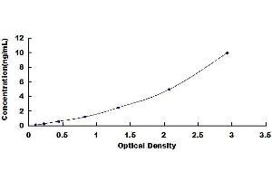 Typical standard curve (TXNIP ELISA Kit)