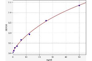 Typical standard curve (FABP2 ELISA Kit)