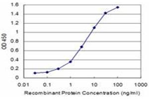 Detection limit for recombinant GST tagged AXIN1 is approximately 0.