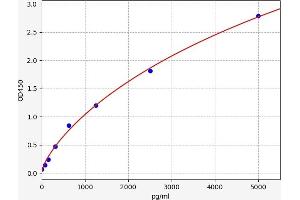 Typical standard curve (INTS8 ELISA Kit)