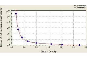 Typical Standard Curve (Lactate Dehydrogenase A ELISA Kit)