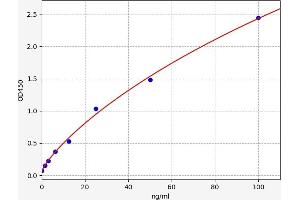 Typical standard curve (Fibrillarin ELISA Kit)