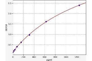 Typical standard curve (CD40 ELISA Kit)