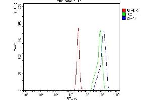 Flow Cytometry analysis of U937 cells using anti-SIVA/SIVA1 antibody (ABIN7598994). (SIVA1 antibody  (AA 1-141))