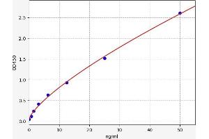 Typical standard curve (FCGR1 ELISA Kit)
