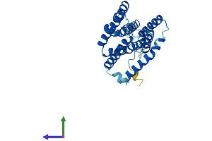 AlphaFold protein structure predicition of Human Recombinant PIGC Protein, UniprotID Q92535