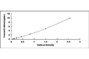 Typical standard curve (SIRT6 ELISA Kit)