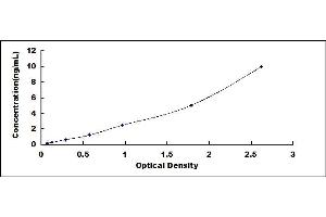 Typical standard curve (MRPL18 ELISA Kit)