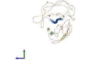AlphaFold protein structure predicition of Mouse Recombinant Sybu Protein, UniprotID Q8BHS8