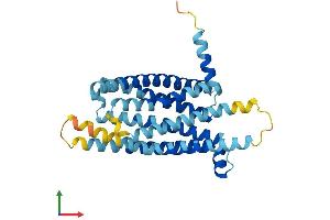 AlphaFold protein structure predicition of Mouse Recombinant Tas2r109 Protein, UniprotID Q7M707 (TAS2R109 Protein (AA 1-316) (His tag))