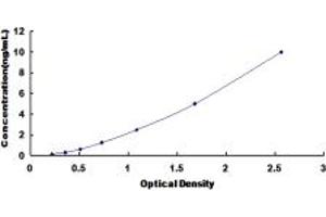 Typical standard curve (BDH1 ELISA Kit)