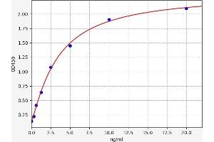 Typical standard curve (AXIN2 ELISA Kit)