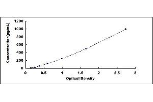 Typical standard curve (LBP ELISA Kit)