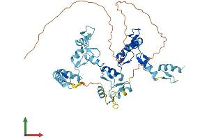 AlphaFold protein structure predicition of Human Recombinant ZNF275 Protein, UniprotID Q9NSD4