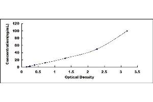 Typical standard curve (MMP14 ELISA Kit)