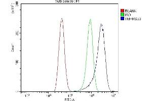 Flow Cytometry analysis of A431 cells using anti-TMPRSS3 antibody (ABIN7601198).