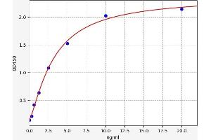Typical standard curve (GJB1 ELISA Kit)