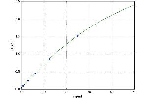 A typical standard curve (RGS19 ELISA Kit)