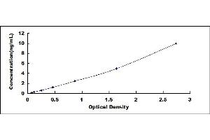 Typical standard curve (FKBPL ELISA Kit)