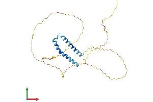 AlphaFold protein structure predicition of Human Recombinant FRG2C Protein, UniprotID A6NGY1 (FRG2C Protein (AA 1-282) (His tag))