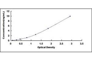 Typical standard curve (GSDMD ELISA Kit)