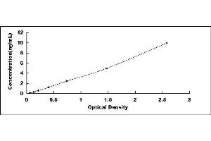 Typical standard curve (NLRP7 ELISA Kit)