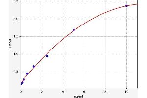 Typical standard curve (BACE2 ELISA Kit)