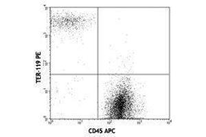 Flow Cytometry (FACS) image for anti-Erythroid Cells antibody (PE) (ABIN2667369) (Erythroid Cells antibody  (PE))