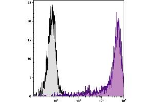 Human peripheral blood monocytes were stained with Mouse Anti-Human CD14-PE/CY5. (CD14 antibody  (SPRD))