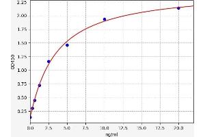 Typical standard curve (ALDH2 ELISA Kit)