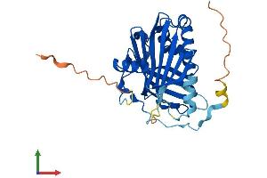 AlphaFold protein structure predicition of Mouse Recombinant Stard10 Protein, UniprotID Q9JMD3 (STARD10 Protein (AA 1-291) (His tag))
