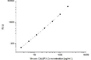 Typical standard curve (Caspase 3 CLIA Kit)