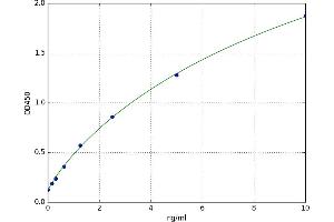 A typical standard curve (PRKG1 ELISA Kit)