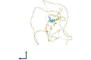 AlphaFold protein structure predicition of Human Recombinant RCSD1 Protein, UniprotID Q6JBY9 (RCSD1 Protein (AA 1-416) (His tag))