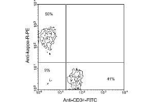 Flow Cytometry (FACS) image for Rat anti-Mouse Ig (Chain kappa), (Light Chain) antibody (PE) (ABIN356173) (Rat anti-Mouse Ig (Chain kappa), (Light Chain) Antibody (PE))