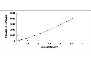 Typical standard curve (FADS1 ELISA Kit)