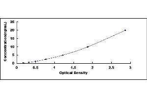 Typical standard curve (CRYbB2 ELISA Kit)