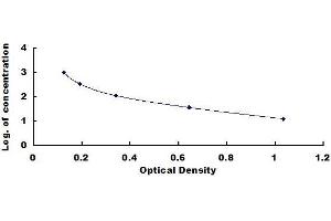 Typical standard curve (Abeta 1-42 ELISA Kit)