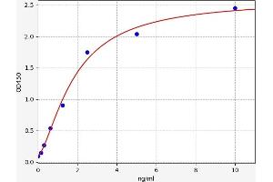 Typical standard curve (RIPK1 ELISA Kit)