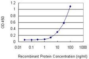 Detection limit for recombinant GST tagged ITGAM is 1 ng/ml as a capture antibody. (CD11b antibody  (AA 111-220))