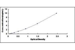 Typical standard curve (T-Bet ELISA Kit)