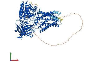 AlphaFold protein structure predicition of Human Recombinant ERMP1 Protein, UniprotID Q7Z2K6 (ERMP1 Protein (AA 1-904) (His tag))